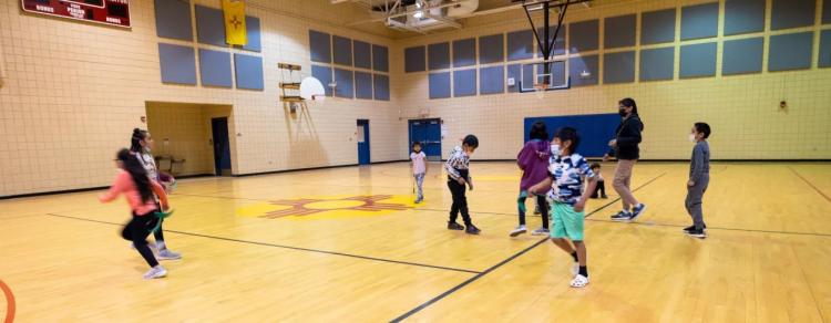 Tsiya Gym with students