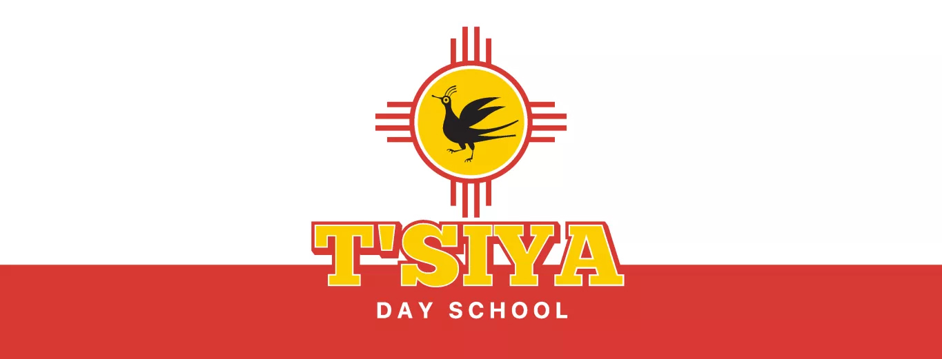 T'siya Day School banner with school logo