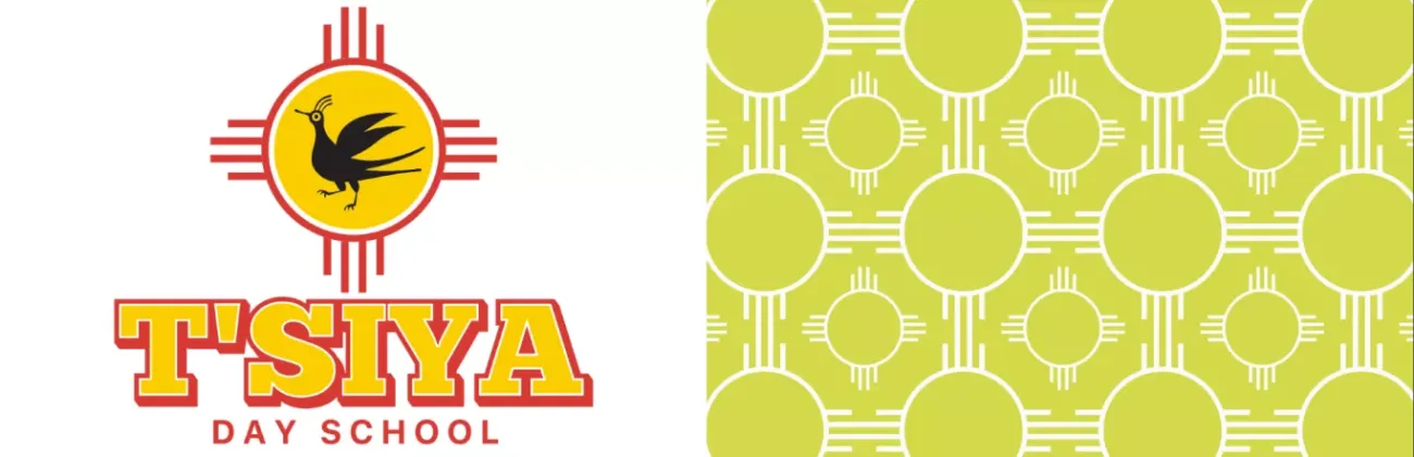 T'siya Day School web banner with school logo